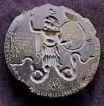Front of an abraxas medallion